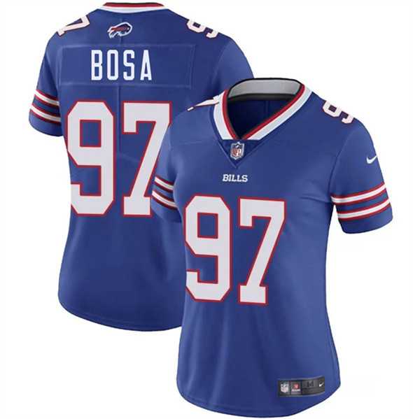 Women%27s Buffalo Bills #97 Joey Bosa Royal 2025 Vapor Stitched Jersey Dzhi->baltimore ravens->NFL Jersey